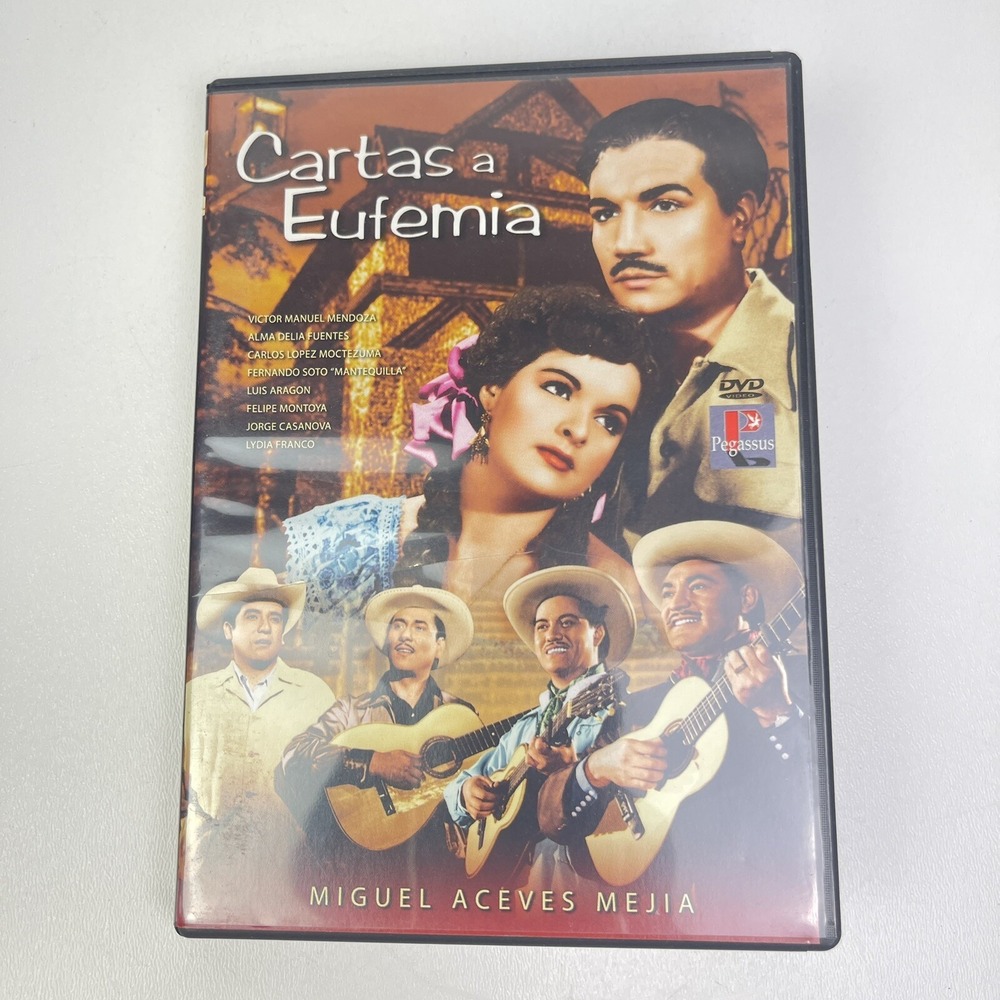 Cartas A Eufemia DVD Miguel‎ Aceves Mejia Lydia Franco Romance Spanish Mexico
